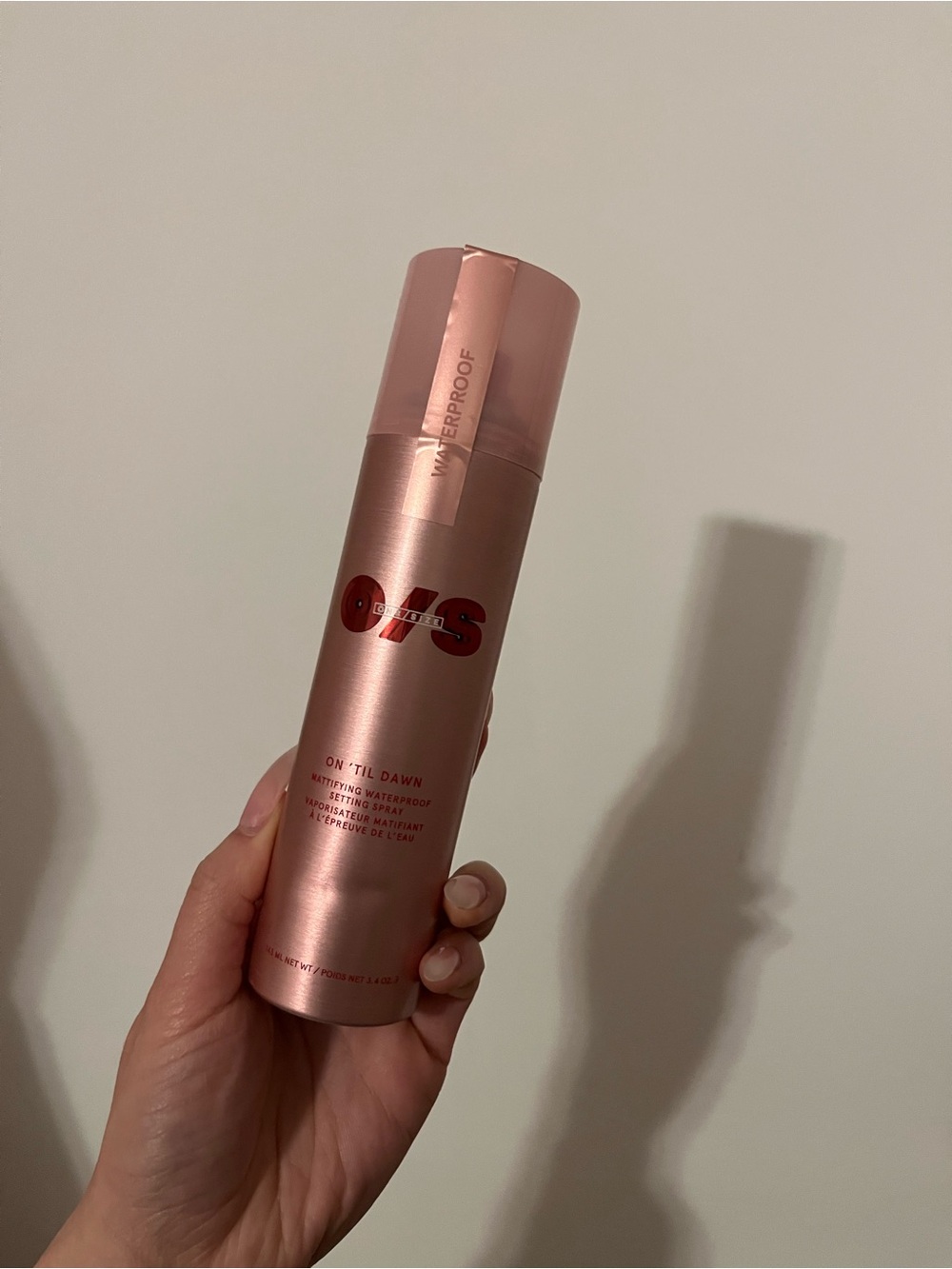 ONE/SIZE by Patrick Starrr 
On 'Til Dawn Mattifying Waterproof Setting Spray
